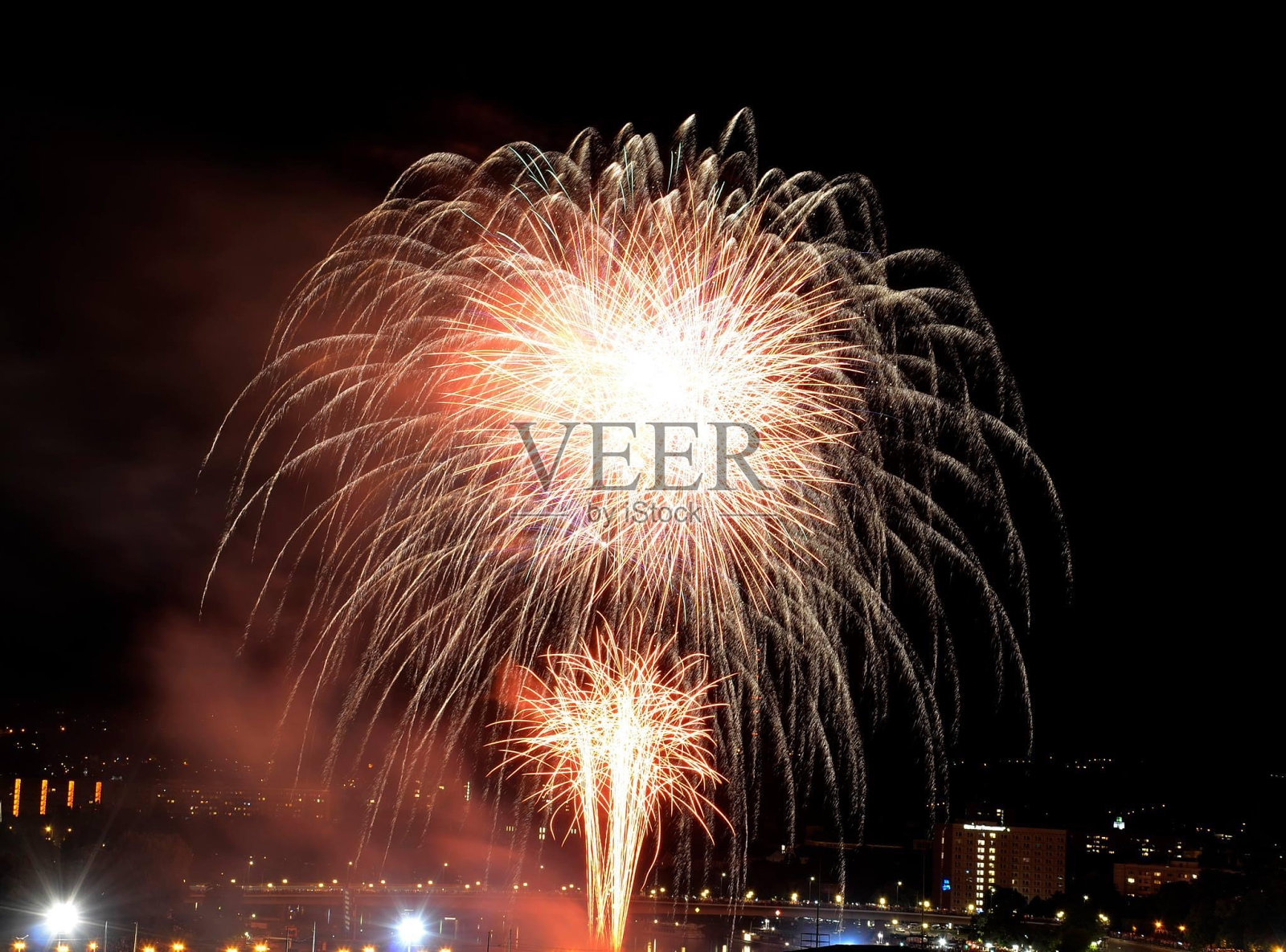 烟花照片摄影图片