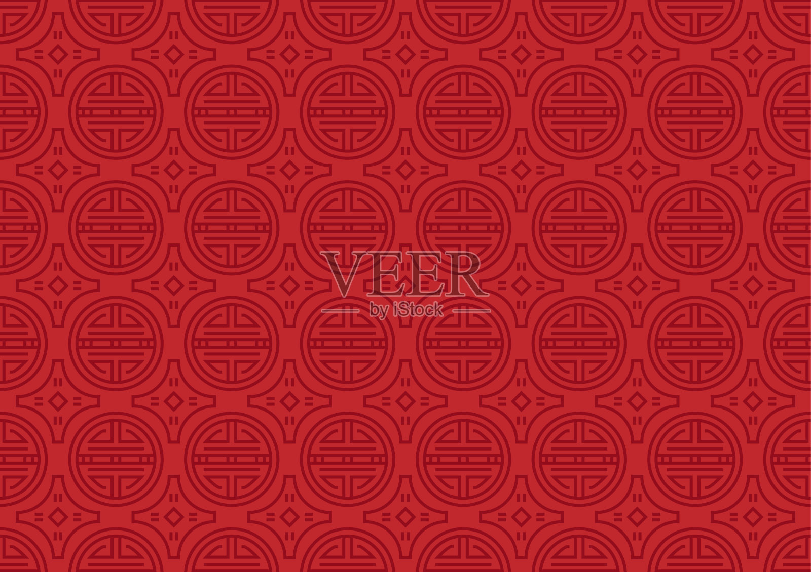 韩国传统图案壁纸。韩国纺织。插画图片素材