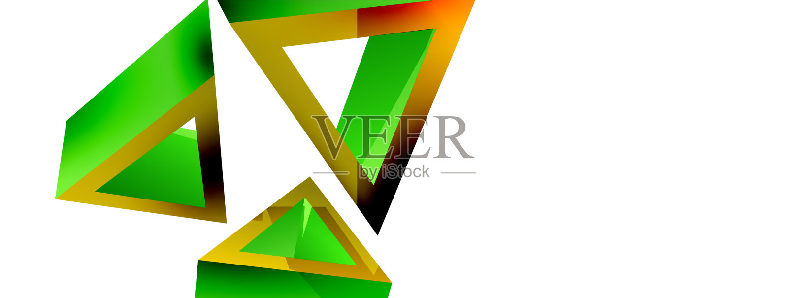 三维三角形抽象背景基本形状插画图片素材