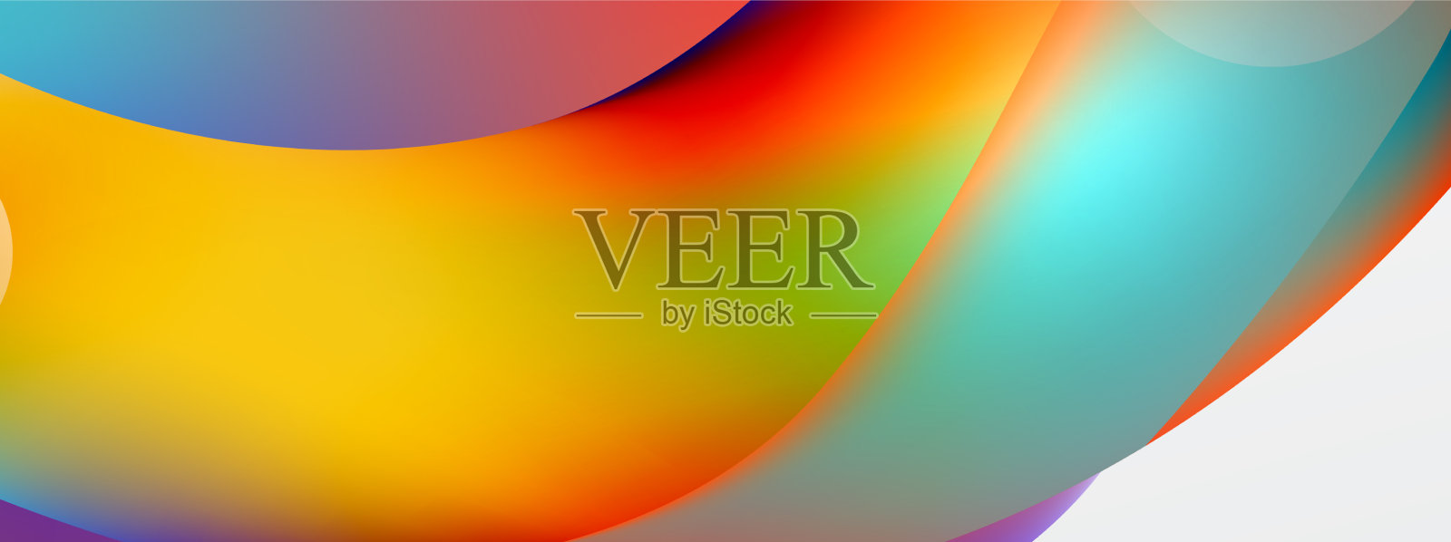 流体抽象背景圆形和圆形插画图片素材