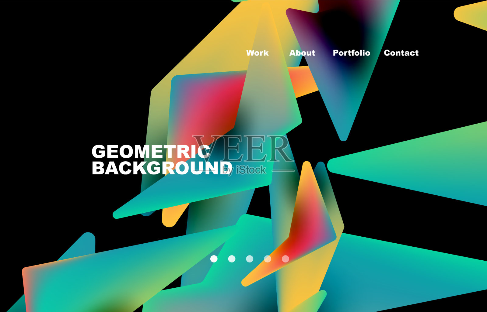 碎块抽象背景新潮插画图片素材