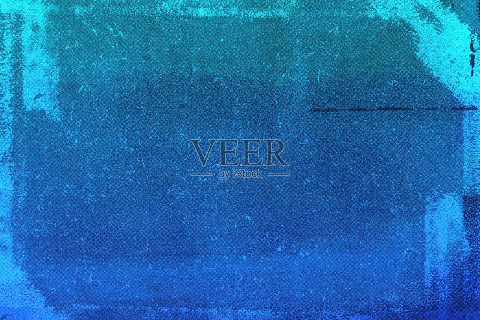 抽象垃圾装饰浮雕蓝绿色墙壁纹理。照片摄影图片