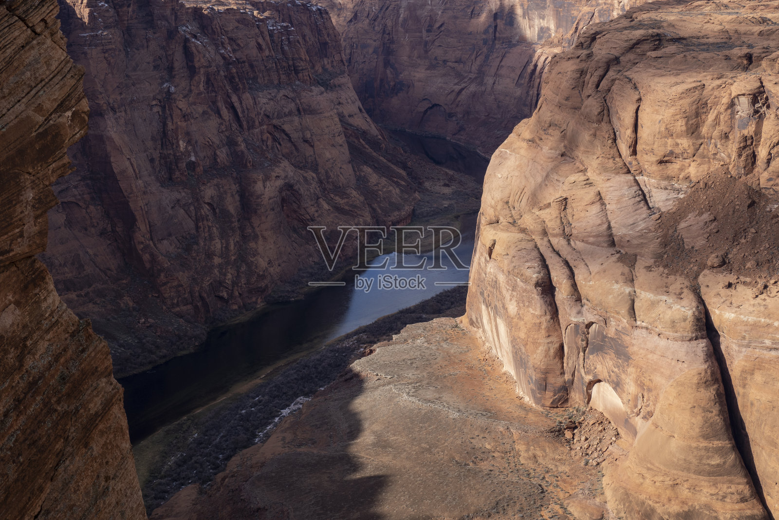 马蹄湾的冬天照片摄影图片