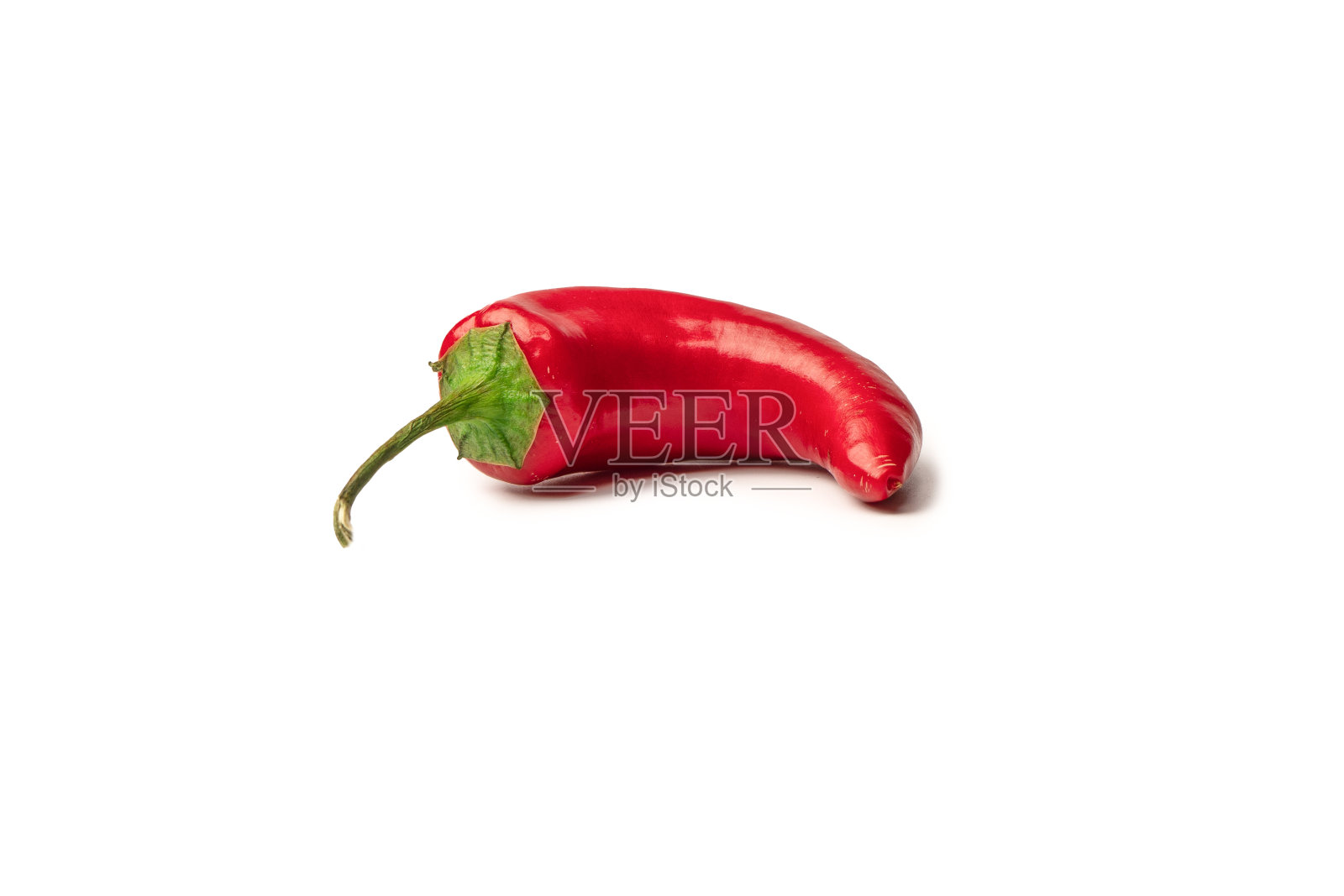 红色的辣椒孤立在白色的背景上。照片摄影图片