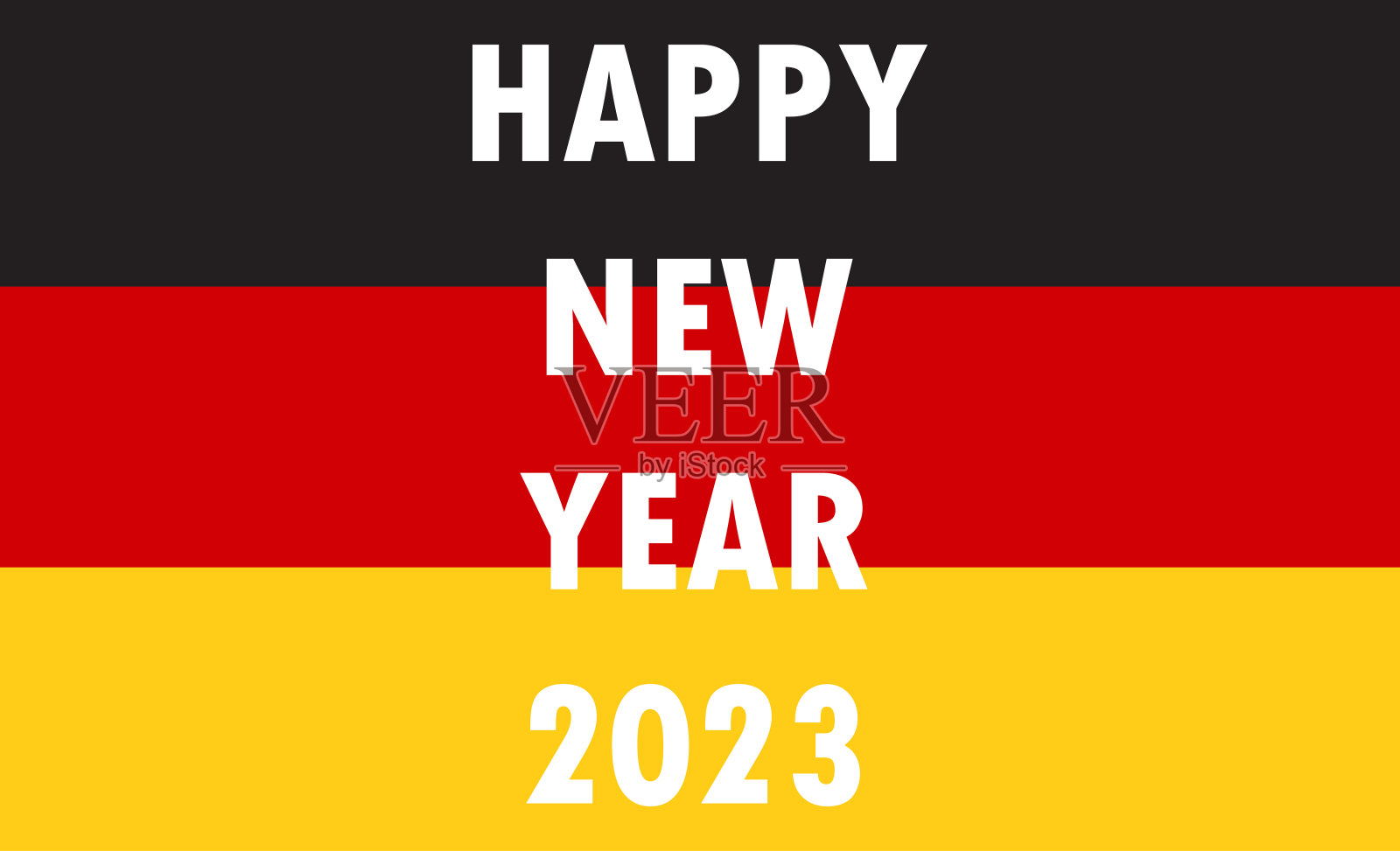 红色背景和一个多色的作品插画图片素材