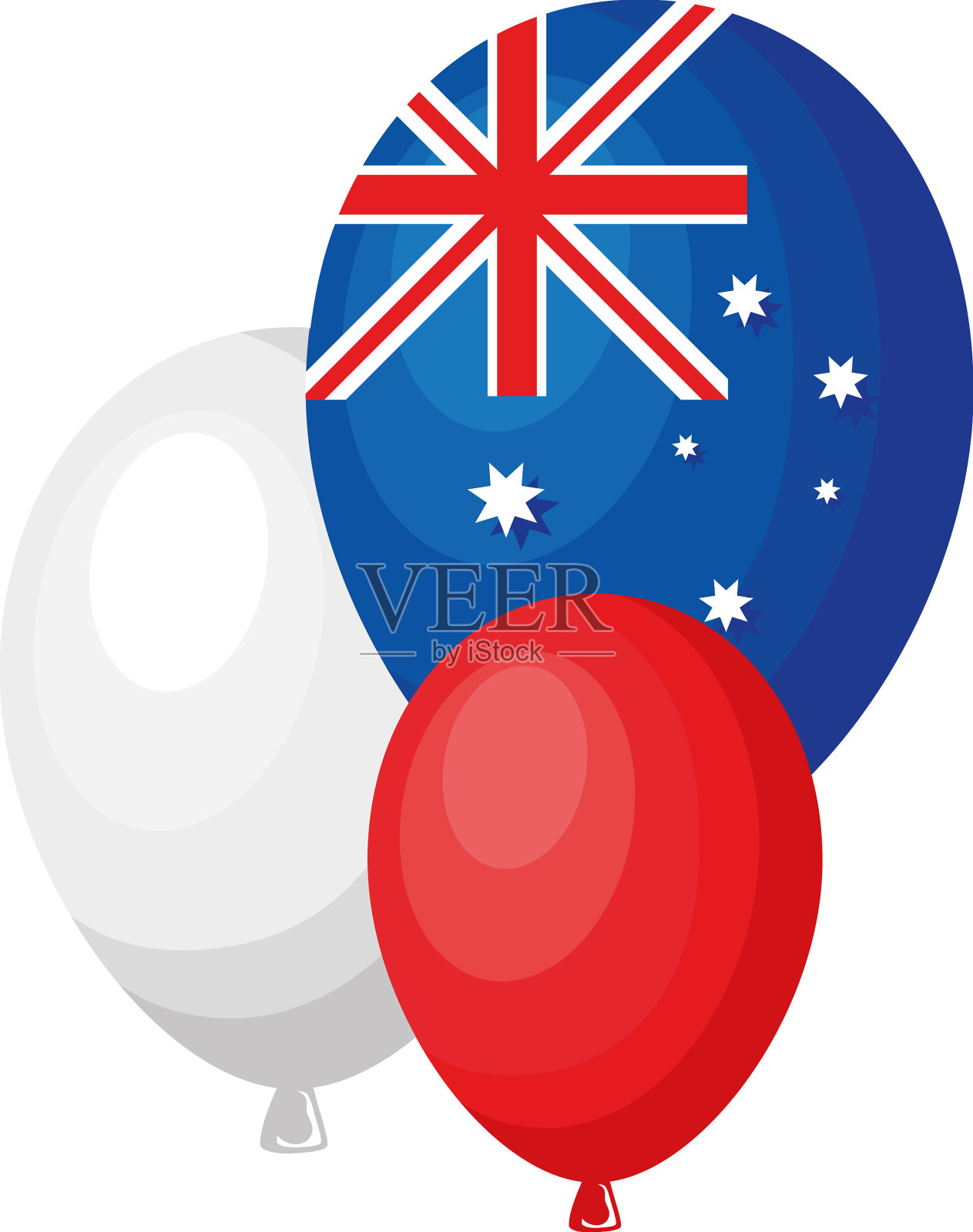 澳大利亚国旗气球氦气设计元素图片
