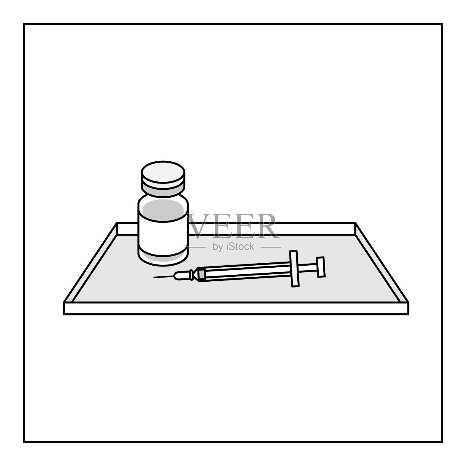 疫苗插画图片素材