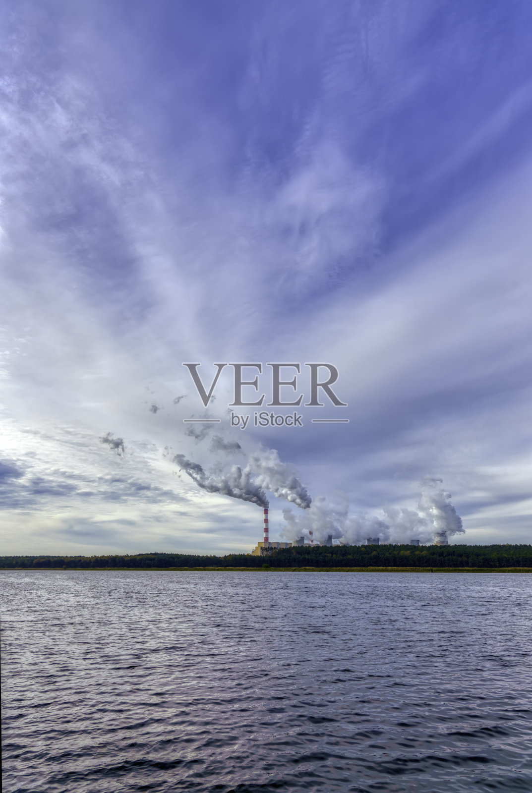 燃煤电厂(HDRi)照片摄影图片