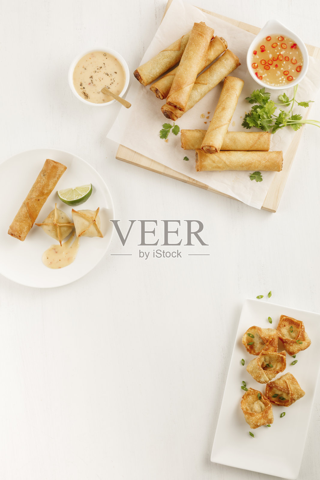 庆祝中国新年的亚洲食物和食谱照片摄影图片