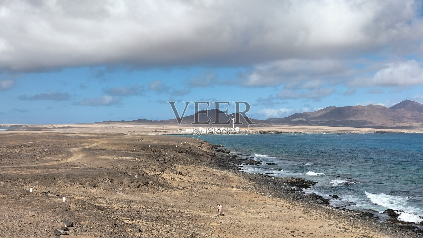 Punta de Jandia和富埃特文图拉岛海岸的景色照片摄影图片