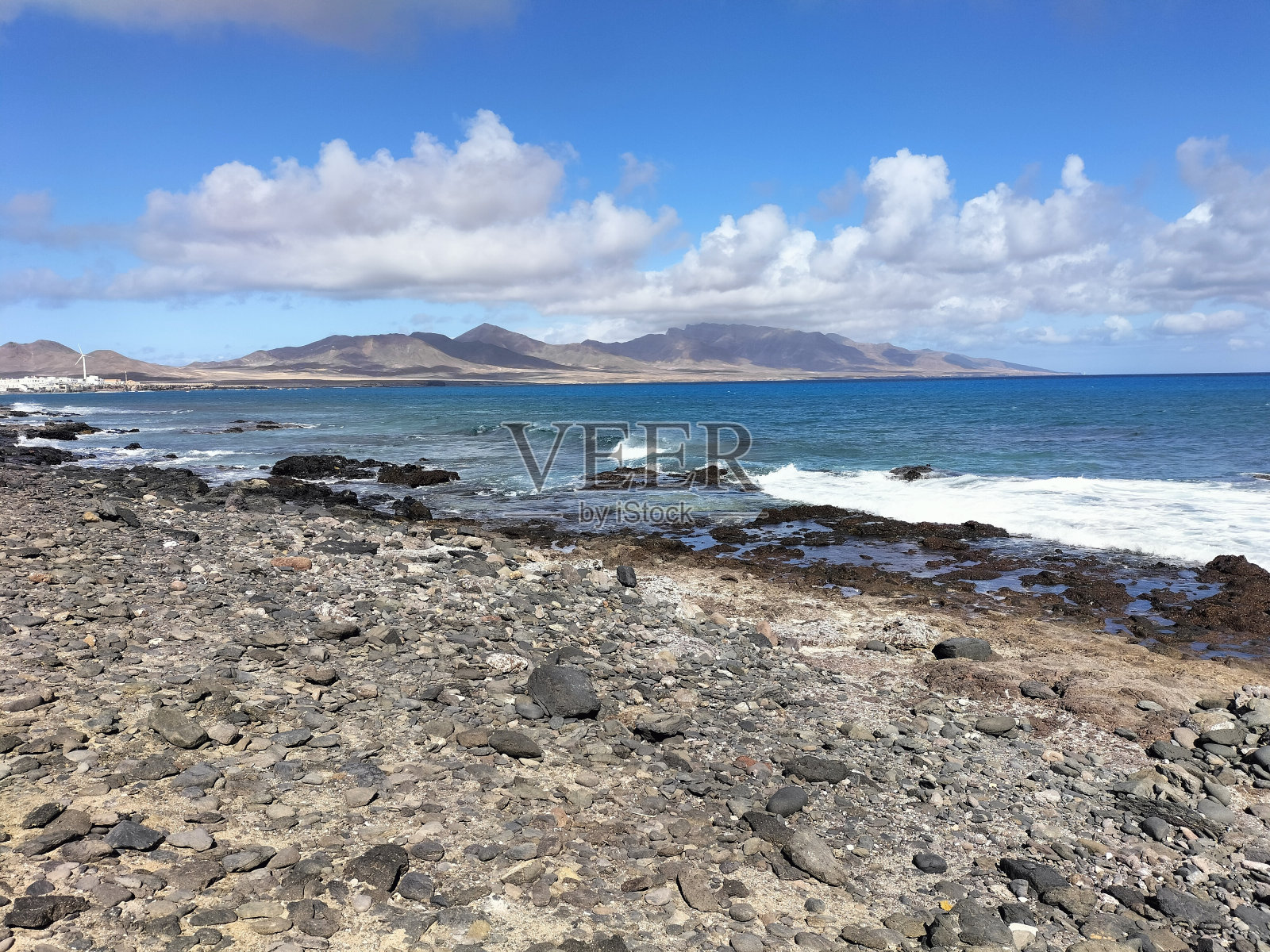 Punta de Jandia和富埃特文图拉岛海岸的景色照片摄影图片