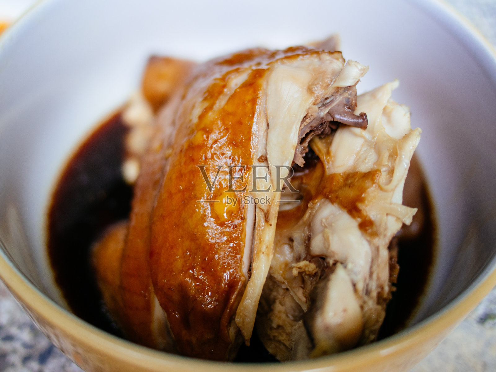 美味的棕鸡食谱照片摄影图片