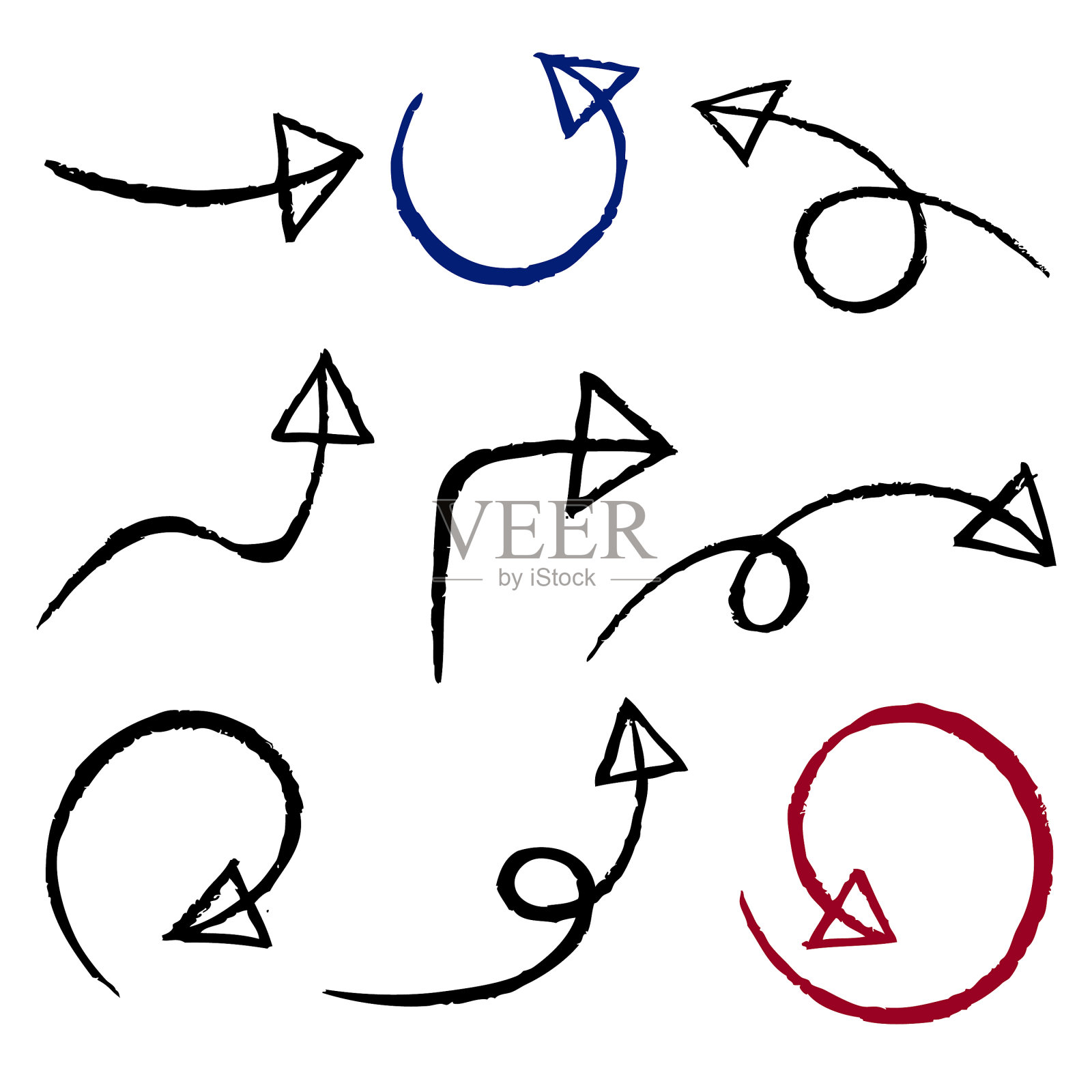 箭草图插画图片素材