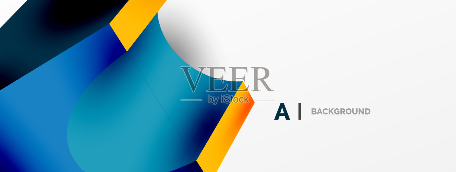 抽象背景-三维抽象形状墙纸插画图片素材