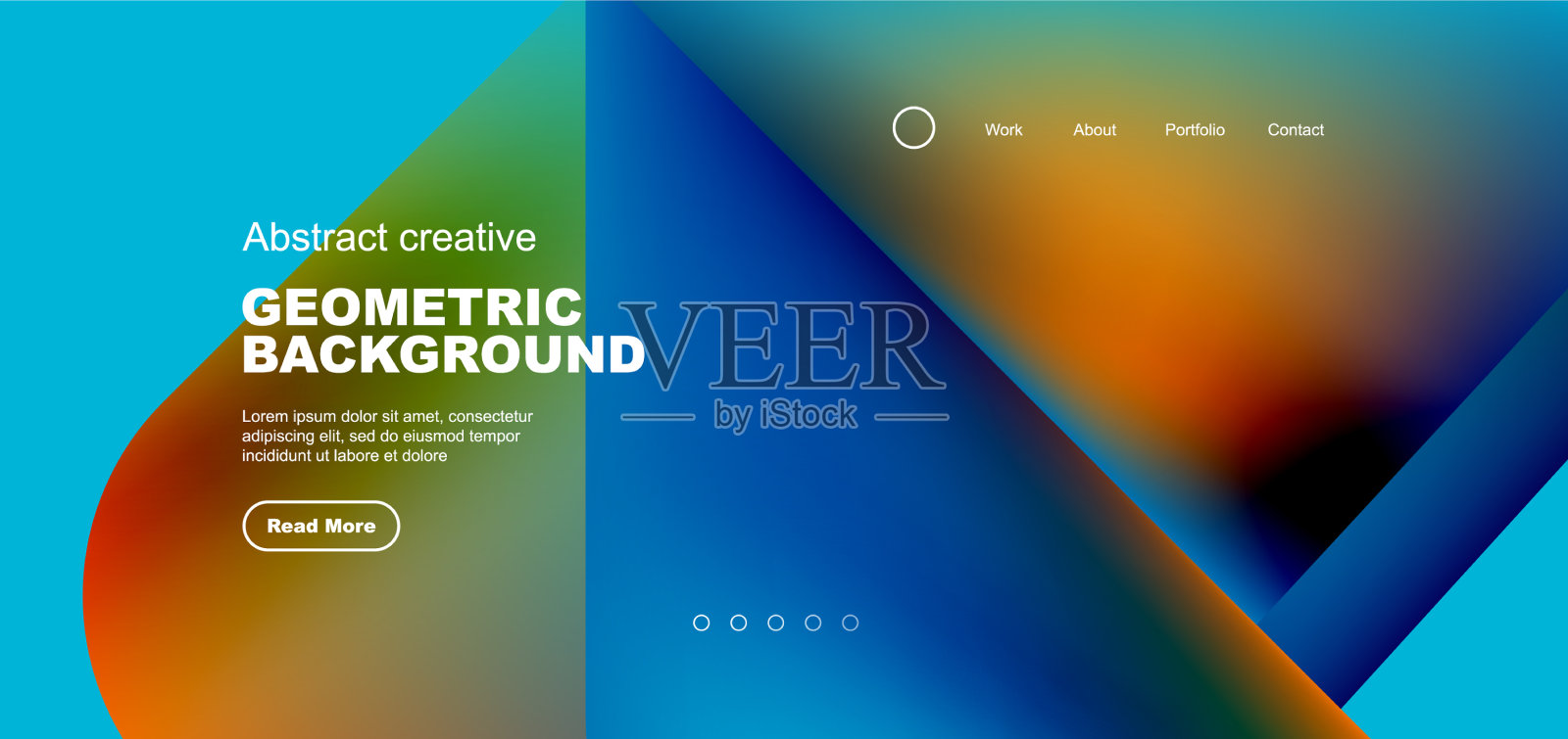 带有流动渐变颜色的液体形状插画图片素材