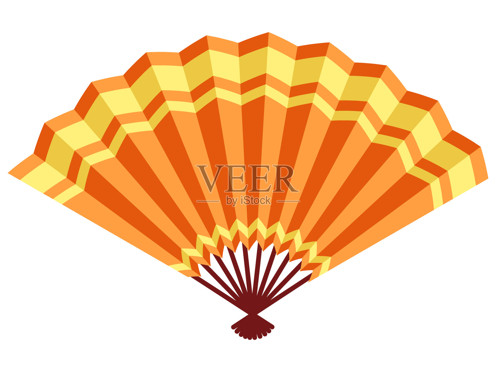 风扇插画素材插画图片素材