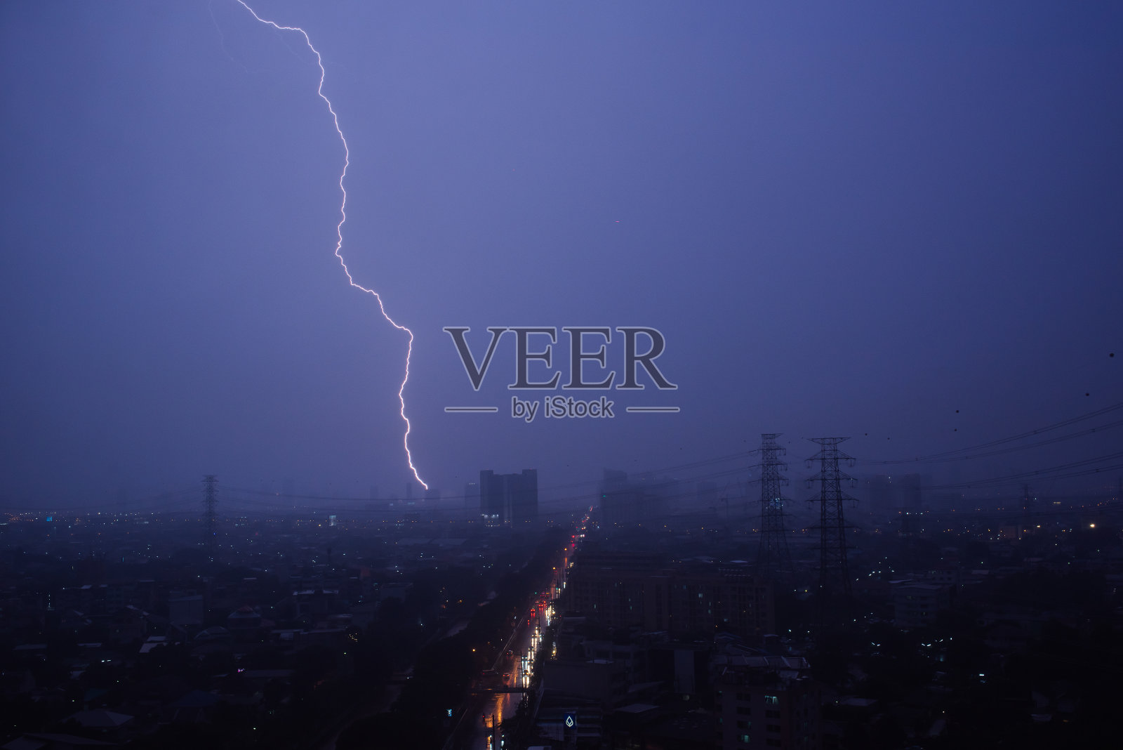 闪电曼谷照片摄影图片