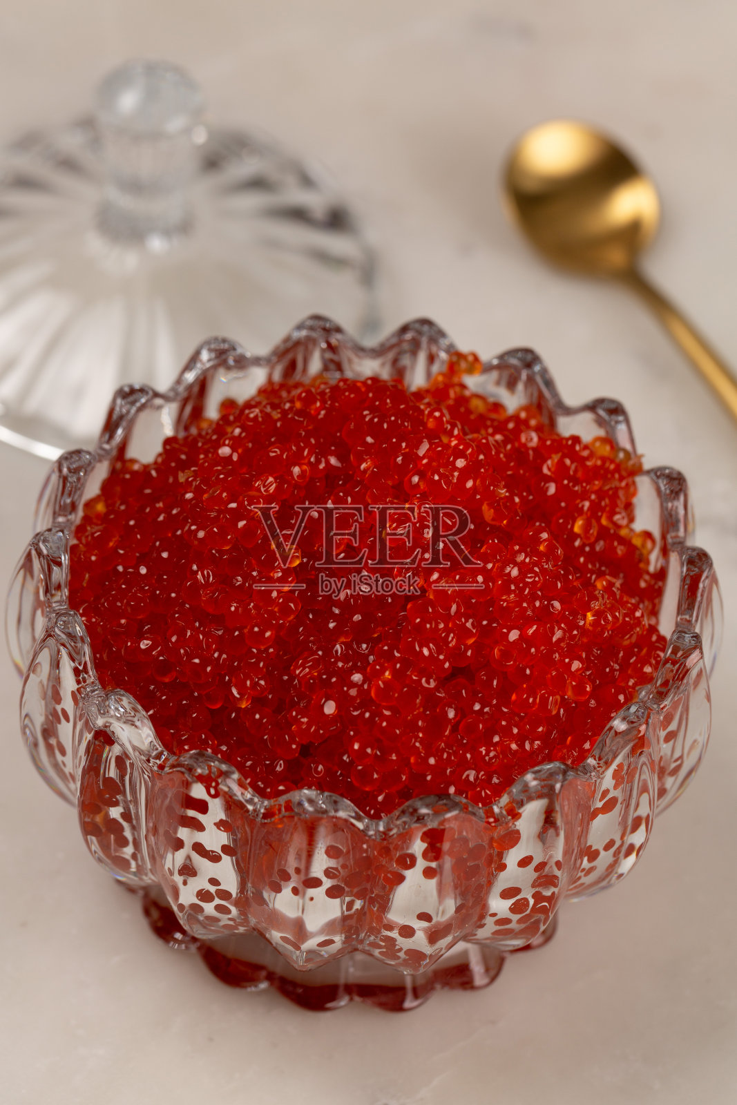 红鳟鱼鱼子酱照片摄影图片