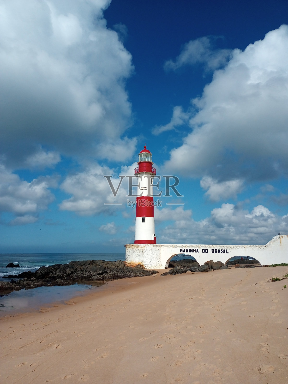 Itapuã Beach, Salvador City, State of Bahia, Brazil.照片摄影图片
