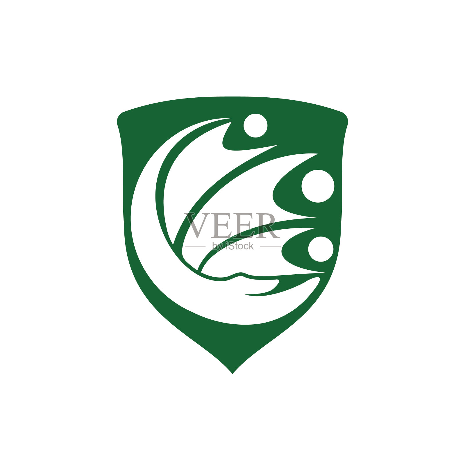 人或家庭关怀矢量标志设计。手和人图标设计。插画图片素材