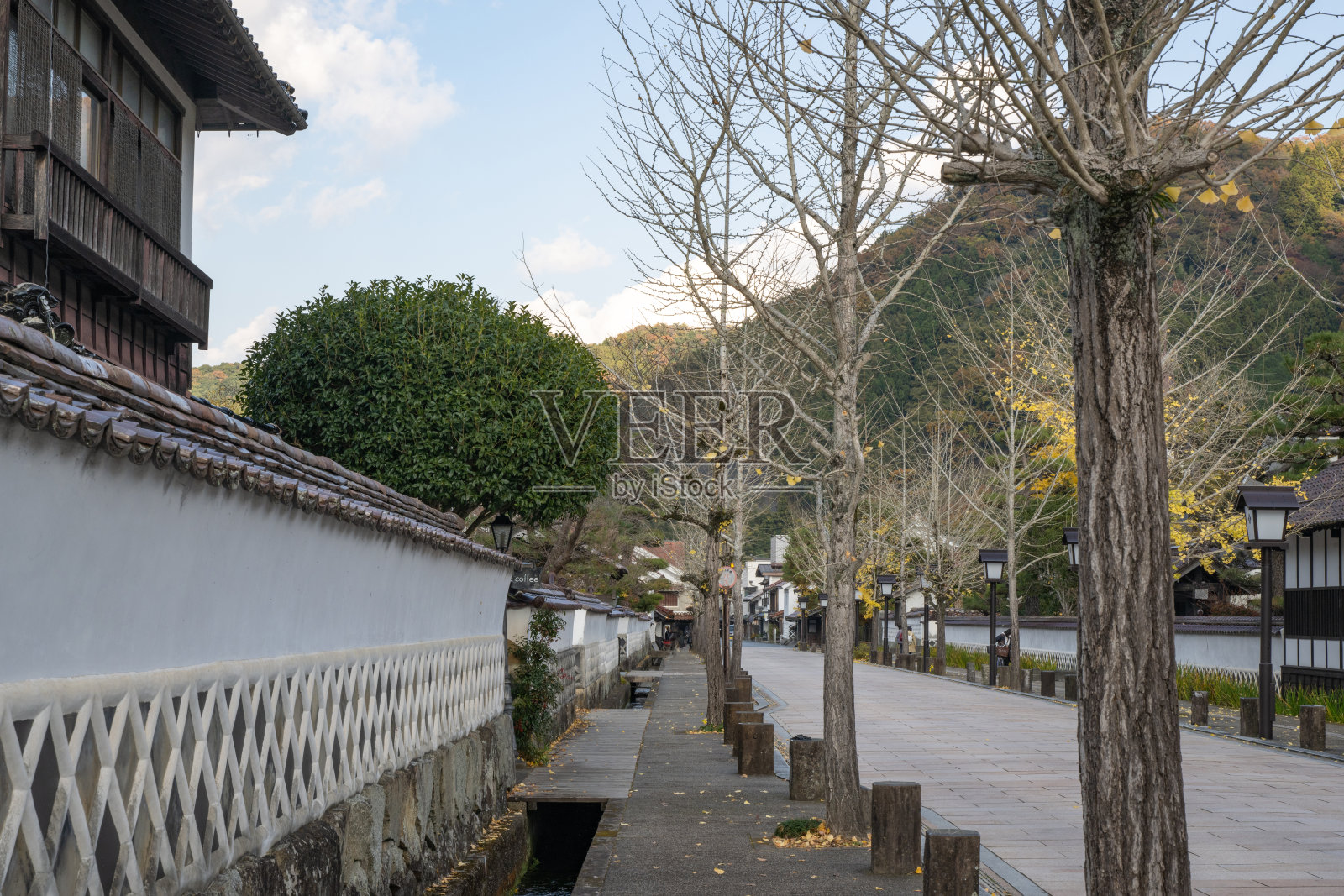 秋天的津野被称为“三仁的小京都”照片摄影图片