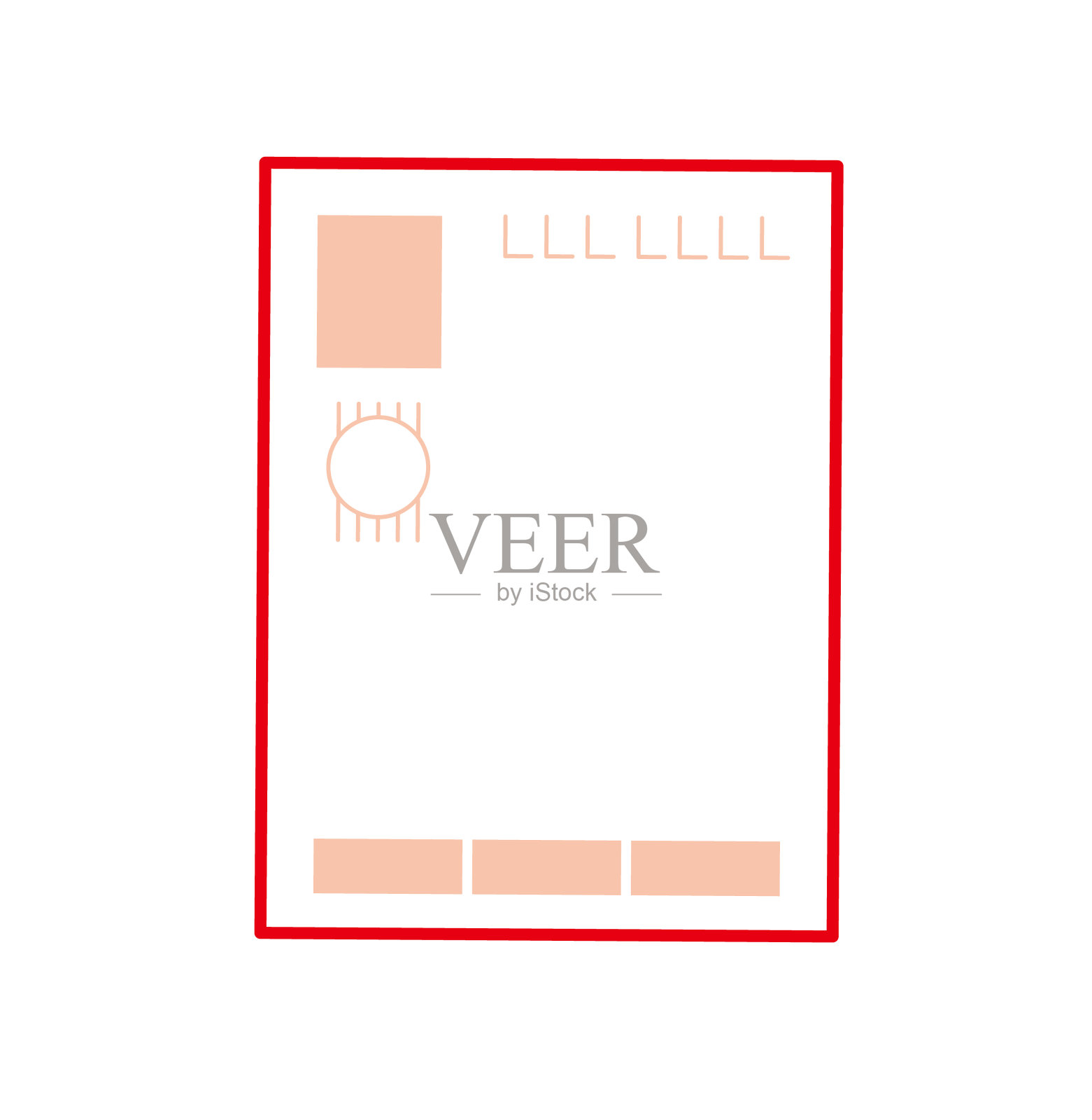 一张新年贺卡的插图插画图片素材