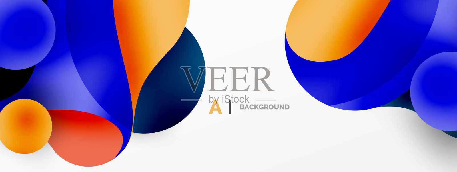 流动的几何形状极简抽象插画图片素材