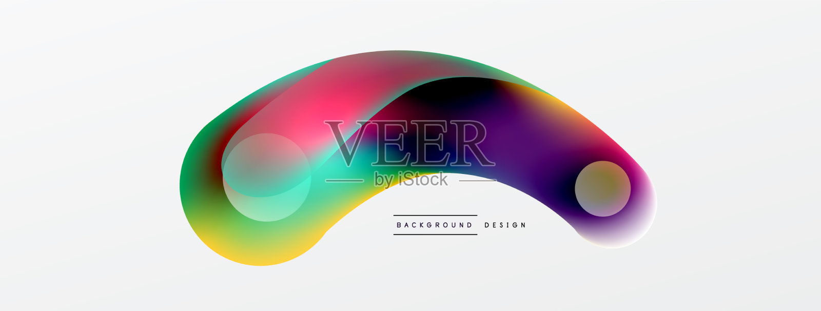 流体抽象背景圆形和圆形插画图片素材