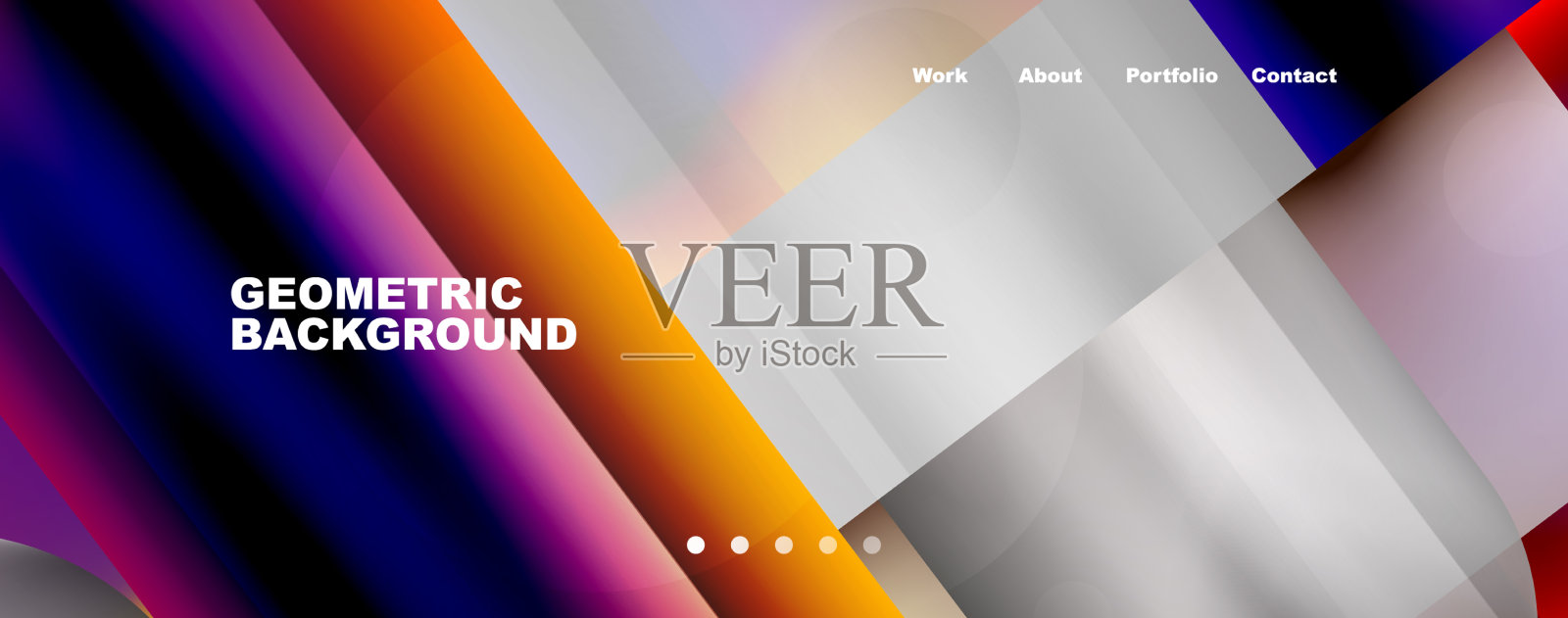 抽象的背景——正方形和线条插画图片素材