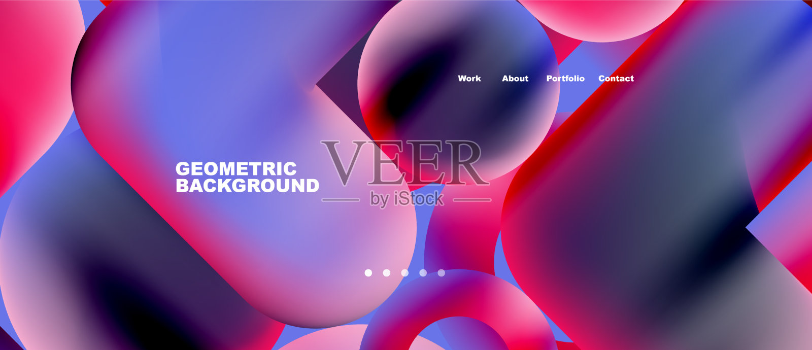 圆形和圆形液体梯度插画图片素材