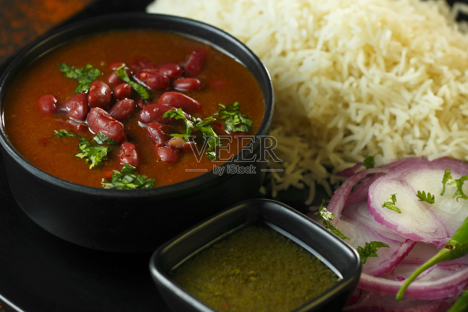 Rajma Chawal——印度食物照片摄影图片