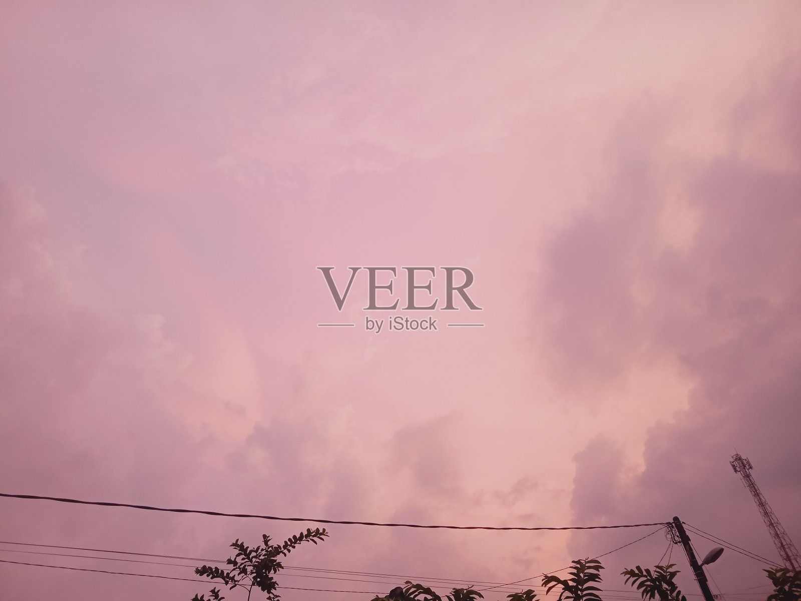 粉色的天空照片摄影图片