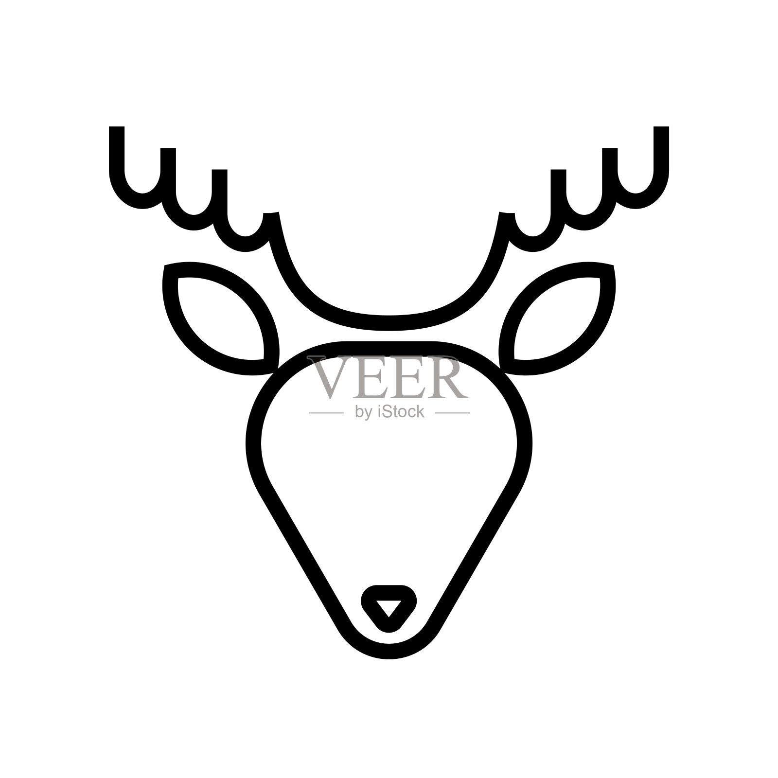 矢量插图。线条笔画图标。节日的象征。圣诞快乐和新年快乐的图标集。可编辑矢量图形。插画图片素材