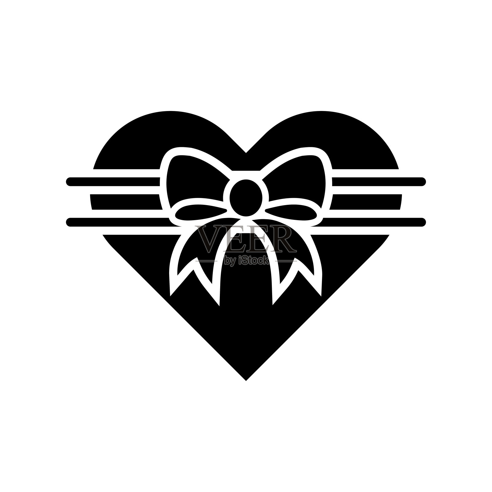 鞠躬，爱的象征。插画图片素材