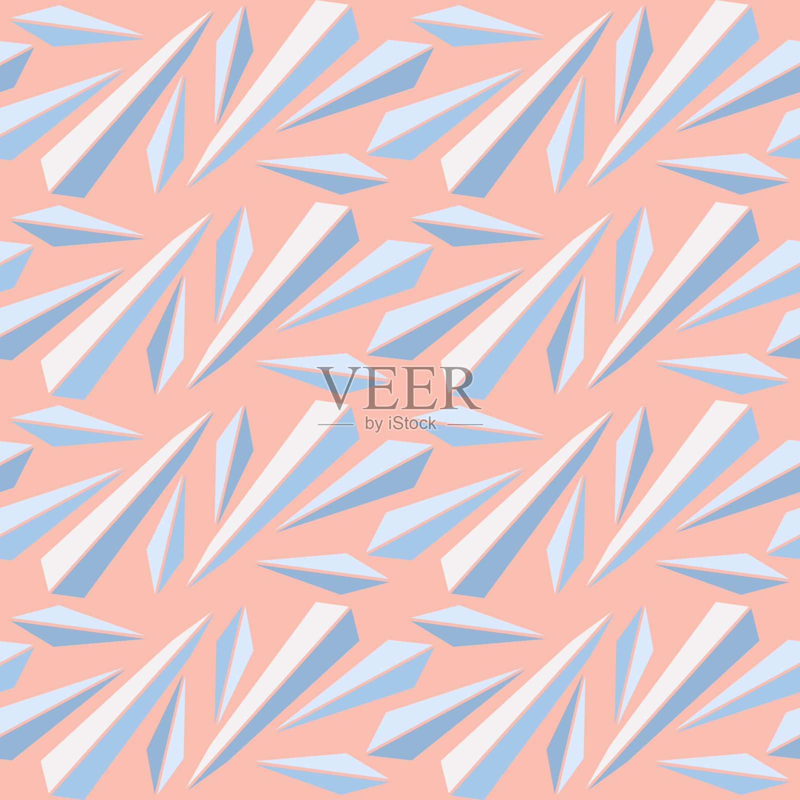 一个简单而有趣的节日装饰品，用于装饰任何表面或事物。无缝模式。插画图片素材