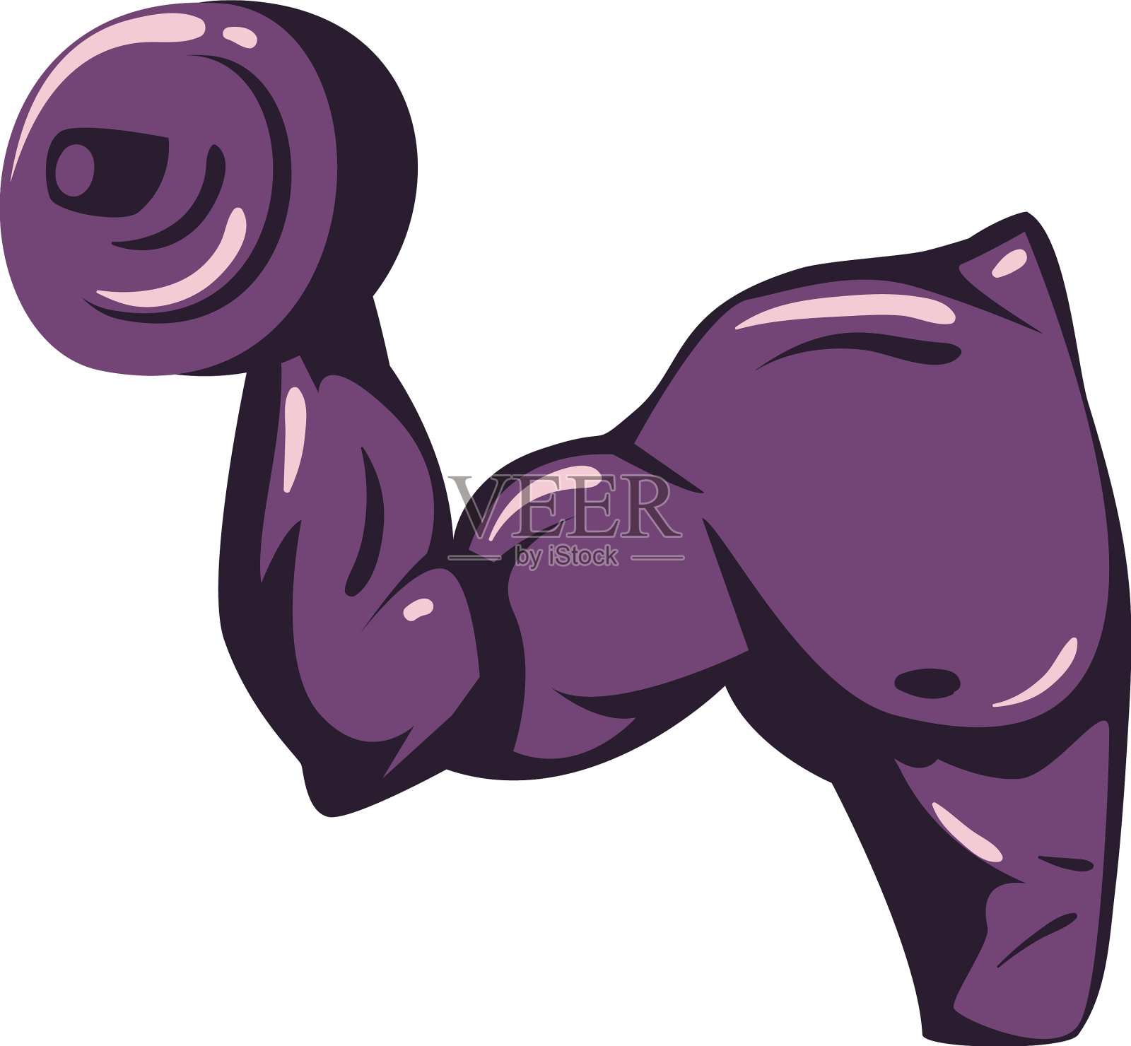 肌肉平直的手臂设计元素图片