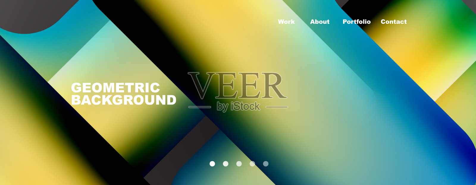 新潮极简几何构图插画图片素材