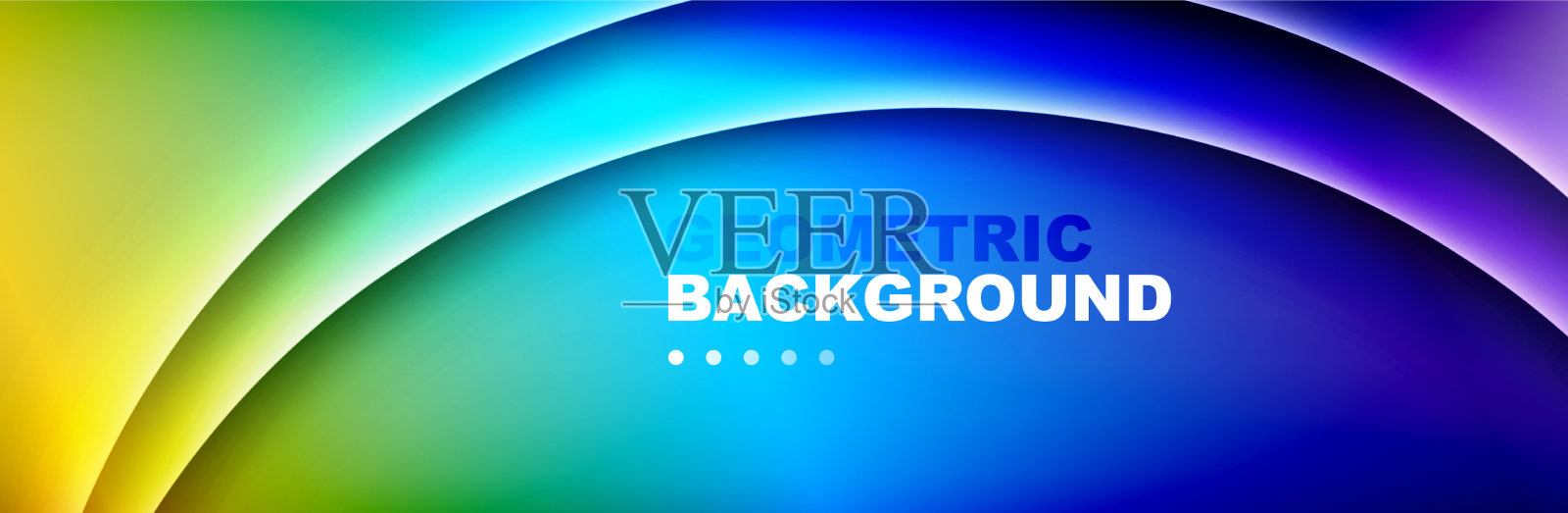 波浪线技术数字模板用插画图片素材