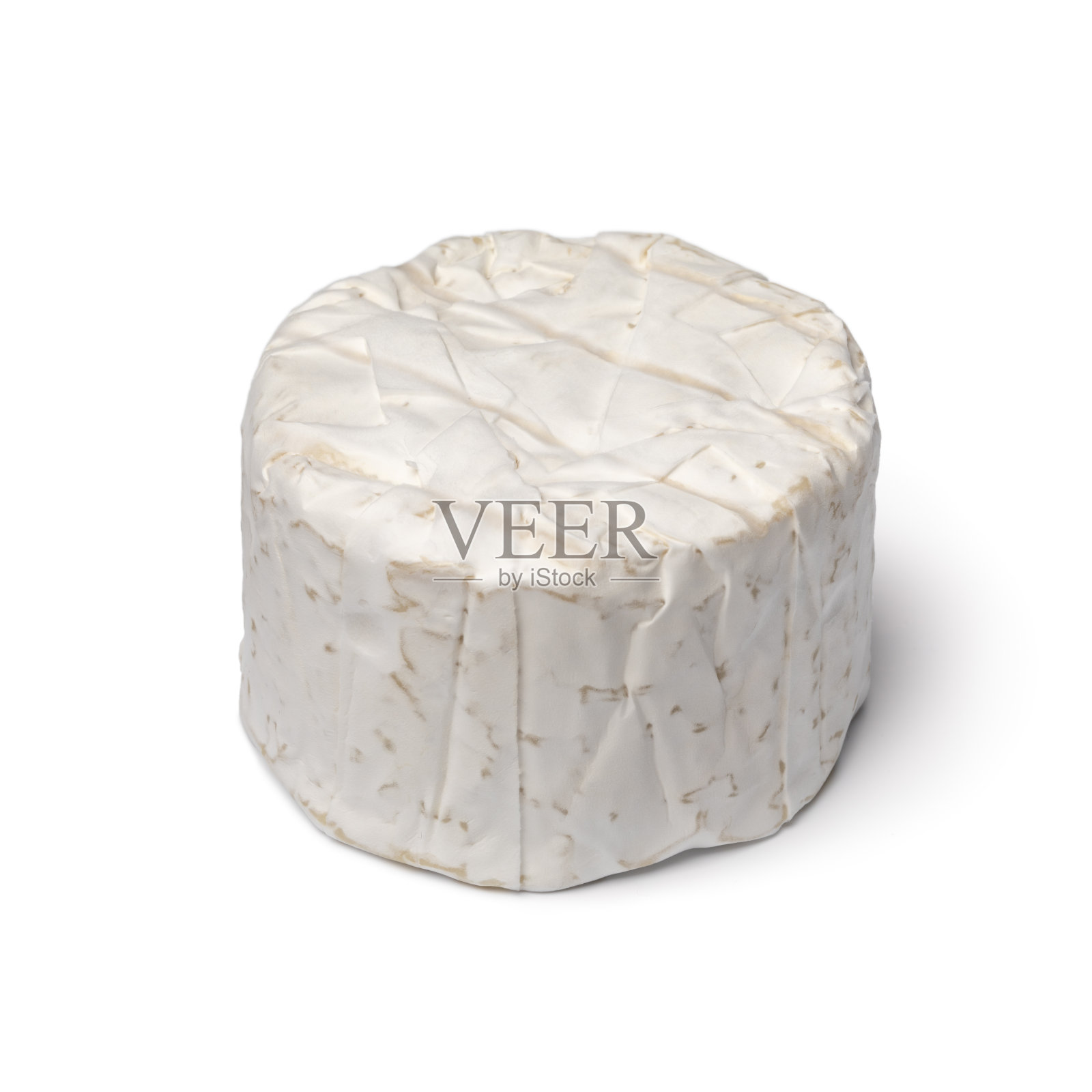 一块成熟的法国布莱斯蓝在白色背景接近照片摄影图片