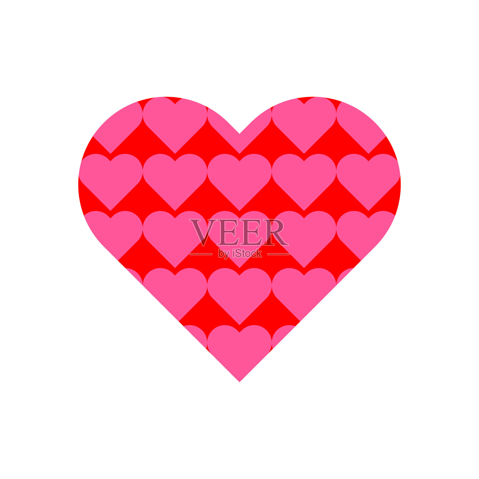 爱心图标说明矢量。插画图片素材