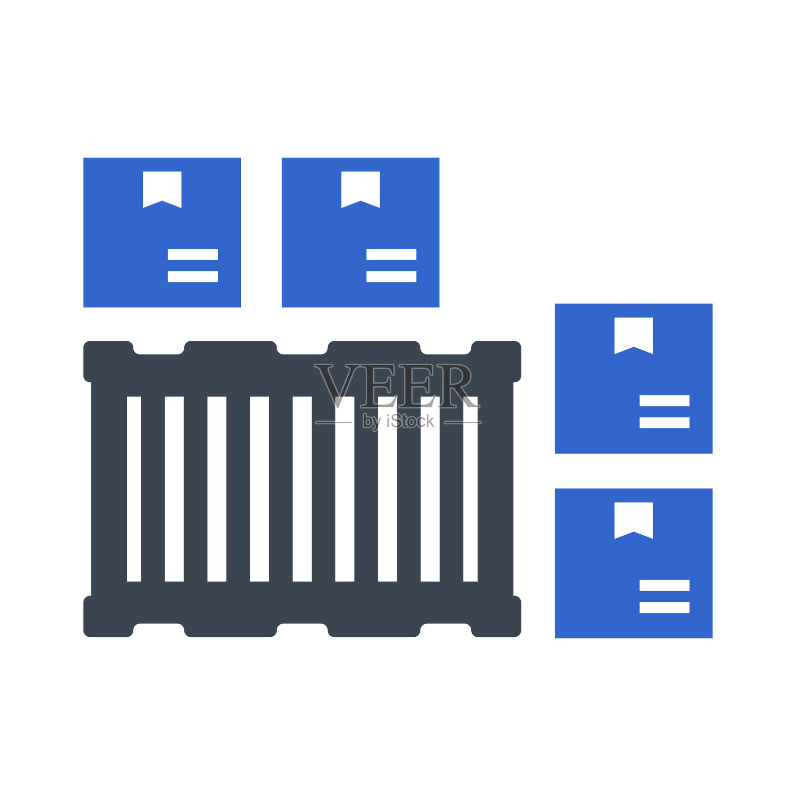 盒子，容器图标插画图片素材