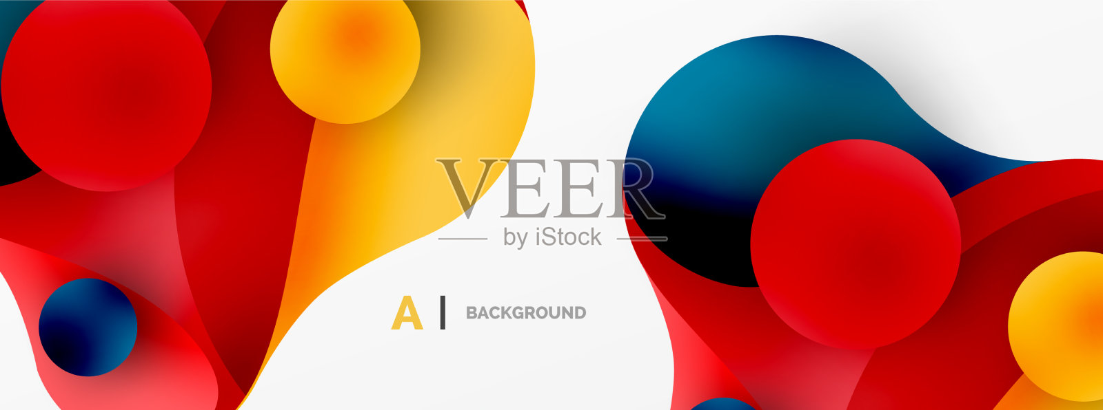 流动的几何形状极简抽象插画图片素材