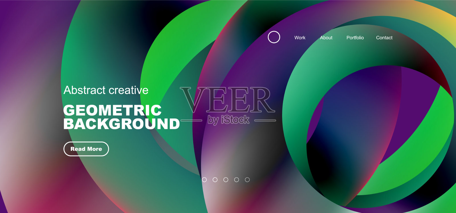 圆的形状，圆和环的组成插画图片素材