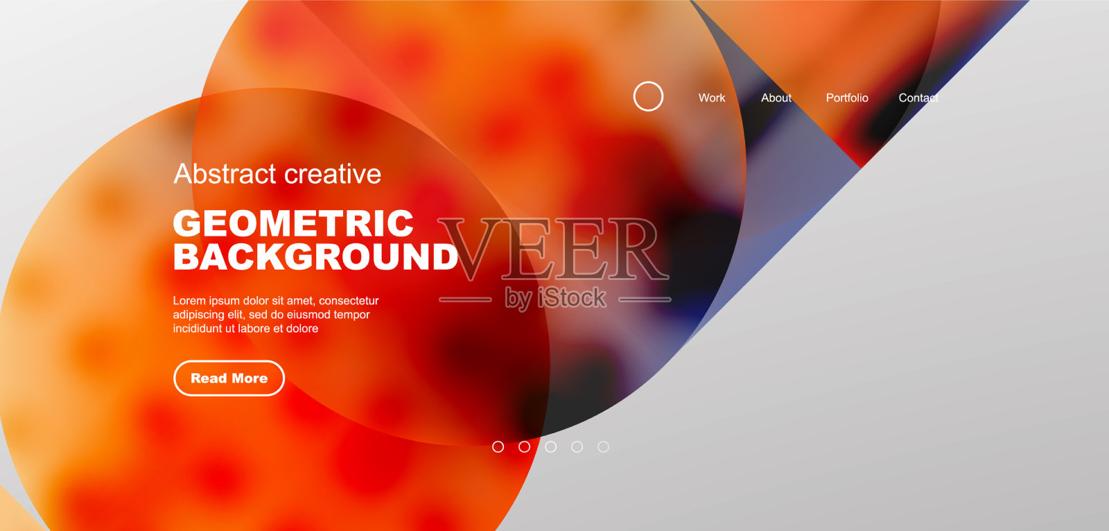 明亮的流体梯度圆抽象背景插画图片素材