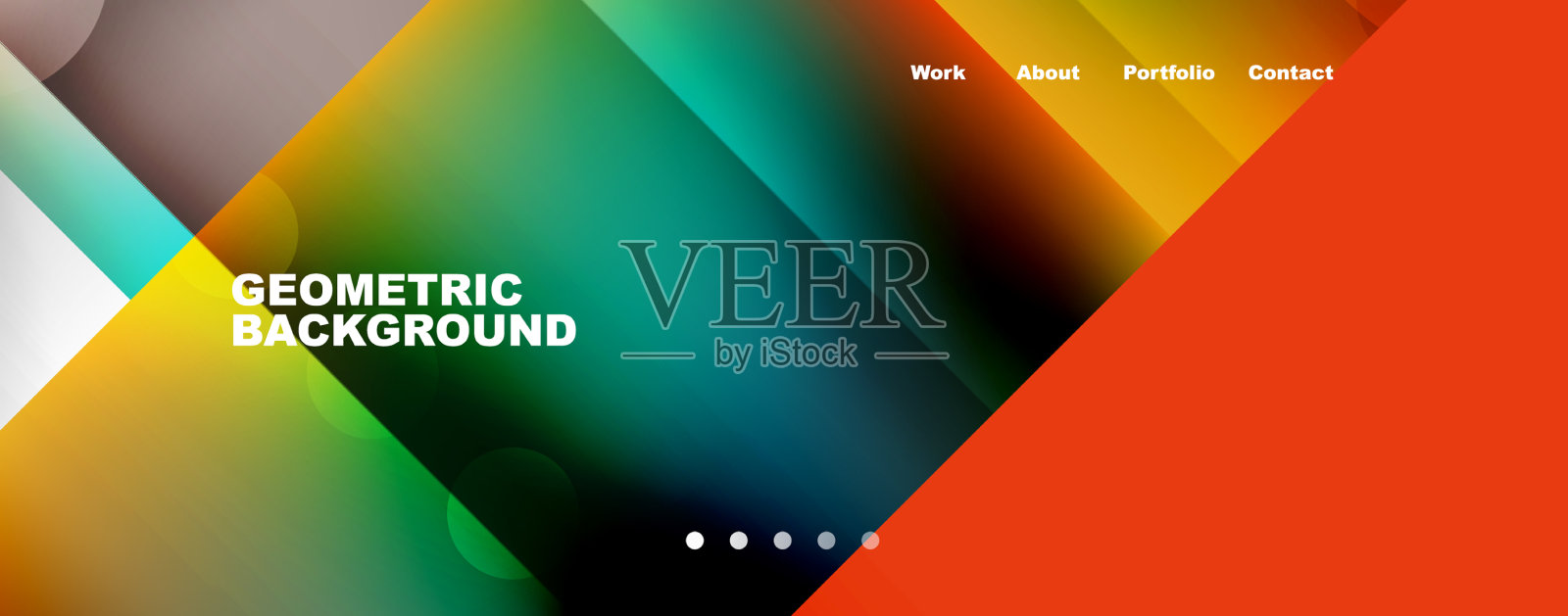 抽象的背景——正方形和线条插画图片素材