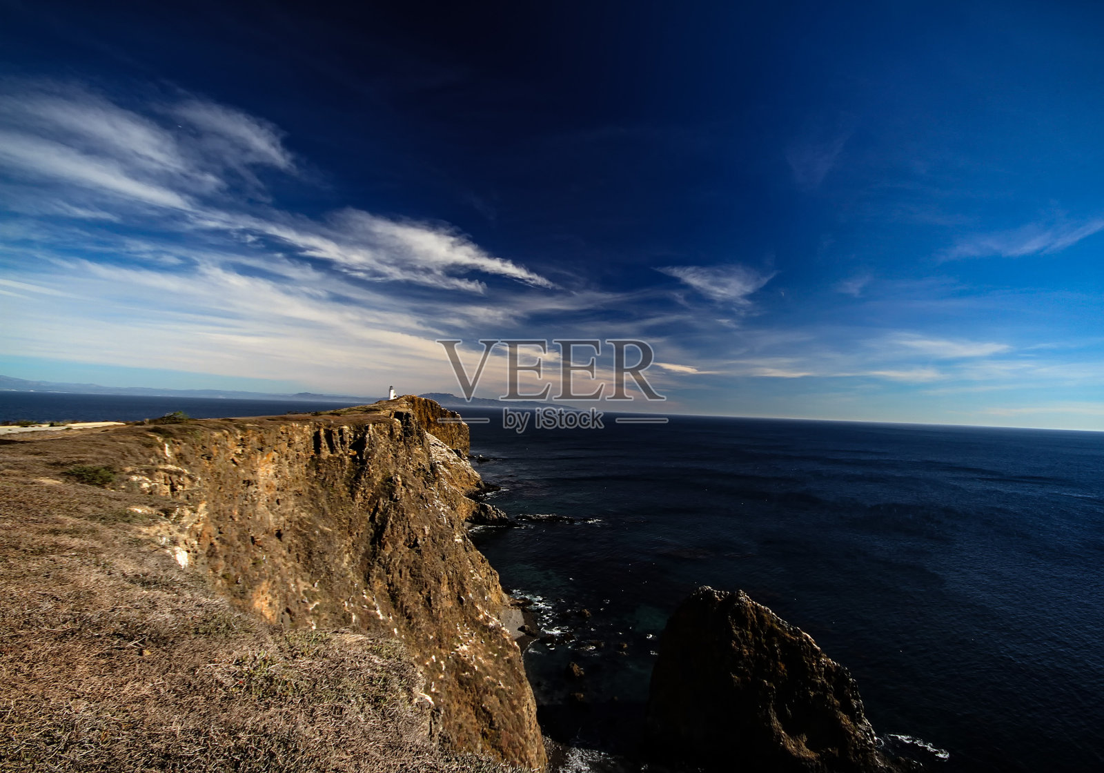 阿纳卡帕岛，海峡群岛国家公园。照片摄影图片