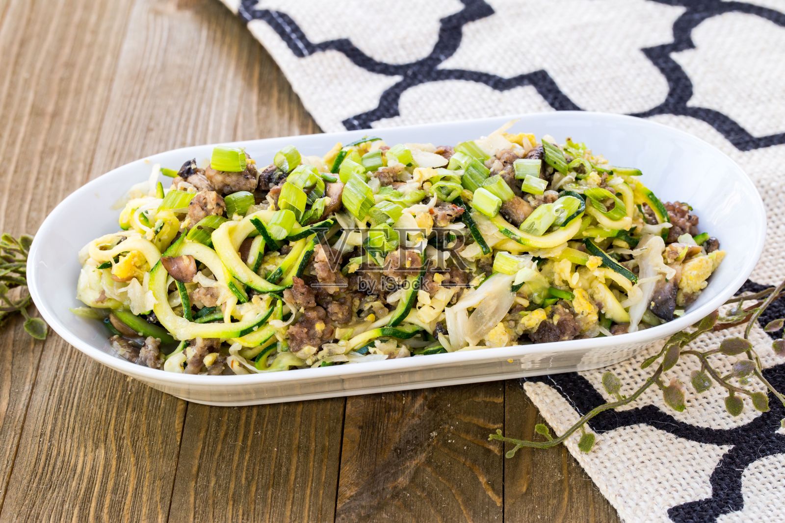 蔬菜沙拉的高角度特写照片摄影图片