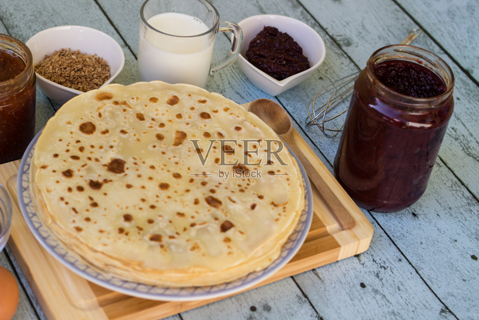 煎饼堆照片摄影图片