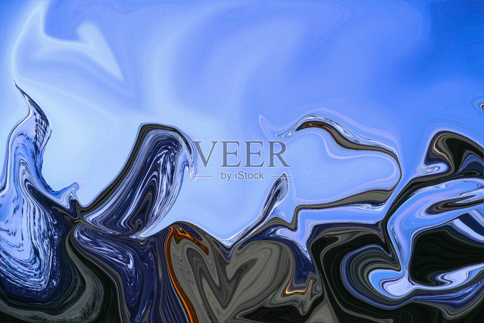 抽象的蓝色和黑色背景的纹理和叠加照片摄影图片