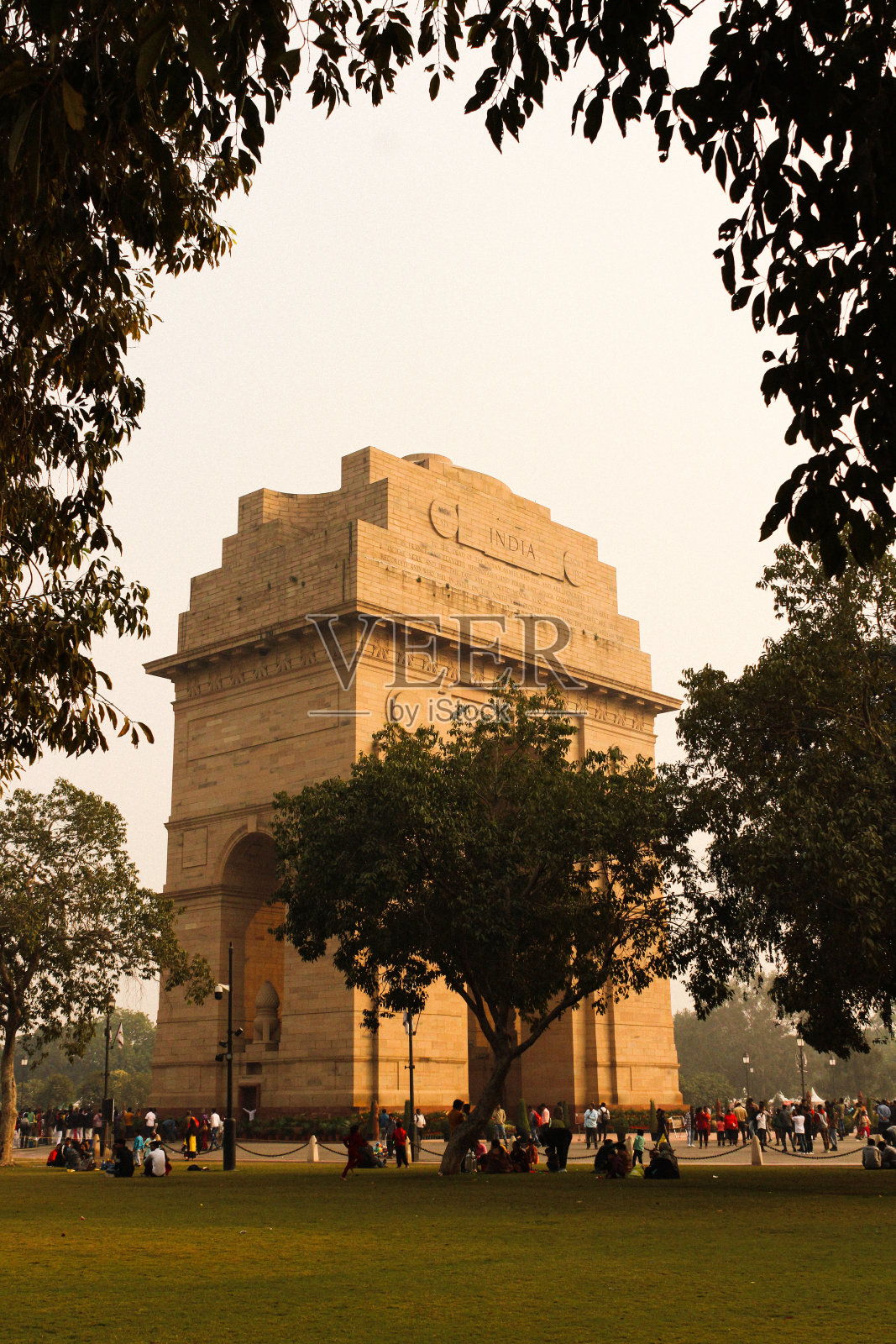 自然与印度之门照片摄影图片